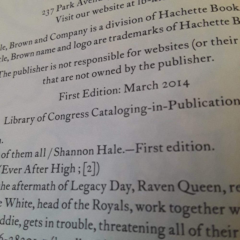 SHANNON HALE - EVER AFTER HIGH - THE UNFAIREST OF THEM ALL - 2014 FIRST EDITION - Picture 3 of 5